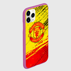 Чехол iPhone 11 Pro матовый Manchester United Футбольный клуб, цвет: 3D-фиолетовый — фото 2