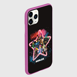 Чехол iPhone 11 Pro матовый Roblox 1, цвет: 3D-фиолетовый — фото 2