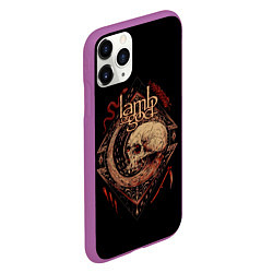 Чехол iPhone 11 Pro матовый LOG Skull, цвет: 3D-фиолетовый — фото 2