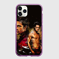 Чехол iPhone 11 Pro матовый Бред Питт Бойцовский клуб