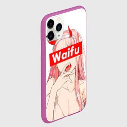 Чехол iPhone 11 Pro матовый Waifu -02 Darling in the Franxx, цвет: 3D-фиолетовый — фото 2