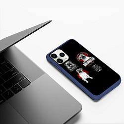 Чехол iPhone 11 Pro матовый Собака Бульмастиф, цвет: 3D-тёмно-синий — фото 2