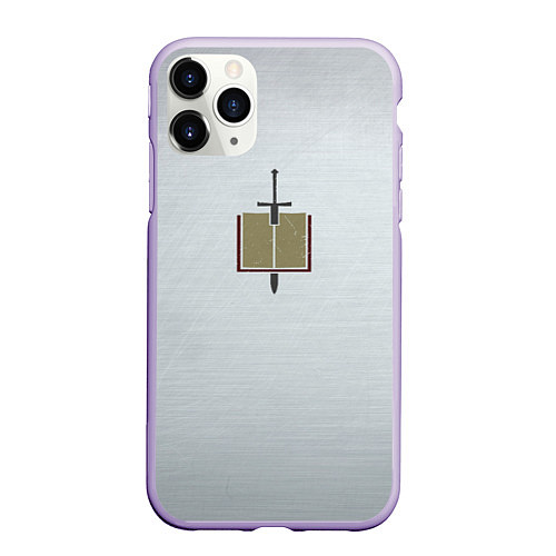 Чехол iPhone 11 Pro матовый Серые Рыцари цвет ордена / 3D-Светло-сиреневый – фото 1
