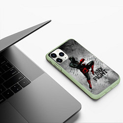 Чехол iPhone 11 Pro матовый MIX FIGHT, цвет: 3D-салатовый — фото 2