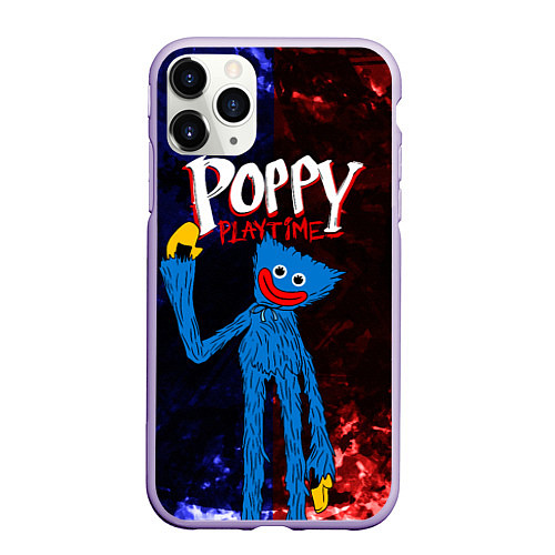 Чехол iPhone 11 Pro матовый Poppy Playtime / 3D-Светло-сиреневый – фото 1