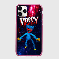 Чехол iPhone 11 Pro матовый Poppy Playtime, цвет: 3D-малиновый