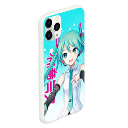 Чехол iPhone 11 Pro матовый Hatsune Miku, Мику Хацунэ, цвет: 3D-белый — фото 2