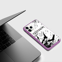 Чехол iPhone 11 Pro матовый UNDERTALE Летучие мыши, цвет: 3D-фиолетовый — фото 2