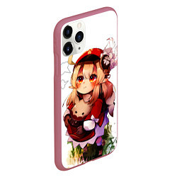 Чехол iPhone 11 Pro матовый Милая Кли дуется геншин импакт, цвет: 3D-малиновый — фото 2
