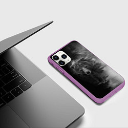 Чехол iPhone 11 Pro матовый EVIL BEAR, цвет: 3D-фиолетовый — фото 2