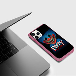 Чехол iPhone 11 Pro матовый Poppy Playtime, цвет: 3D-малиновый — фото 2