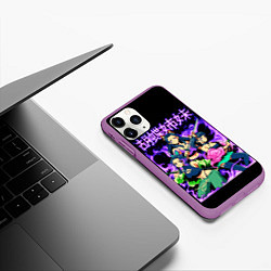 Чехол iPhone 11 Pro матовый Шинобу Канаэ кочо столп бабочки клинок, цвет: 3D-фиолетовый — фото 2