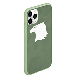 Чехол iPhone 11 Pro матовый Рапторы цвет ордена, цвет: 3D-салатовый — фото 2