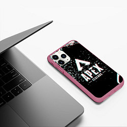 Чехол iPhone 11 Pro матовый APEX LEGENDS GLITCH, цвет: 3D-малиновый — фото 2