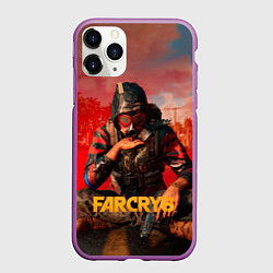 Чехол iPhone 11 Pro матовый Far Cry 6 - Повстанец, цвет: 3D-фиолетовый