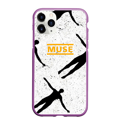 Чехол iPhone 11 Pro матовый Absolution - Muse / 3D-Фиолетовый – фото 1