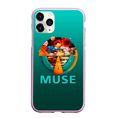 Чехол iPhone 11 Pro матовый The Resistance - Muse / 3D-Розовый – фото 1