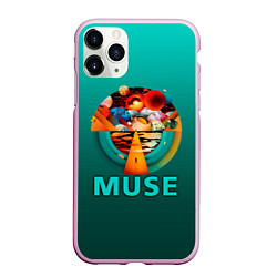 Чехол iPhone 11 Pro матовый The Resistance - Muse, цвет: 3D-розовый