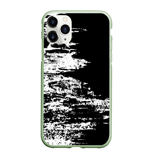 Чехол iPhone 11 Pro матовый Abstraction pattern 2022 vanguard / 3D-Салатовый – фото 1