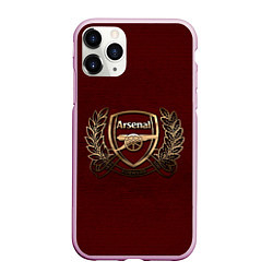 Чехол iPhone 11 Pro матовый Arsenal London, цвет: 3D-розовый