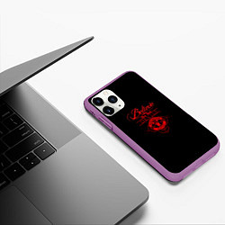 Чехол iPhone 11 Pro матовый Believe in Devils, цвет: 3D-фиолетовый — фото 2