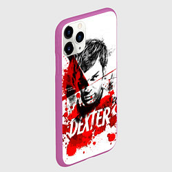 Чехол iPhone 11 Pro матовый Декстер Морган портрет, цвет: 3D-фиолетовый — фото 2