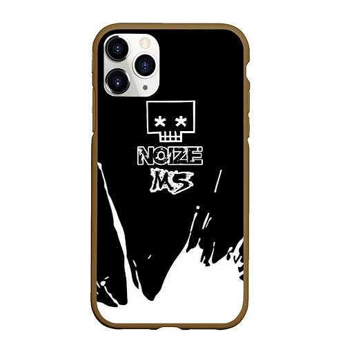 Чехол iPhone 11 Pro матовый Noize MC Нойз МС / 3D-Коричневый – фото 1