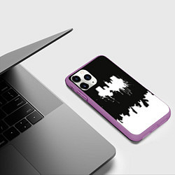 Чехол iPhone 11 Pro матовый Black sity Город тьмы ART 2, цвет: 3D-фиолетовый — фото 2
