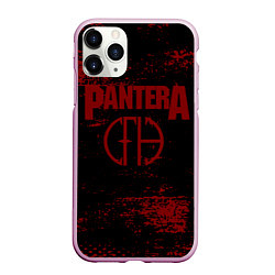 Чехол iPhone 11 Pro матовый Pantera кляксы, цвет: 3D-розовый