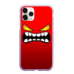 Чехол iPhone 11 Pro матовый Geometry Dash: Demon Face