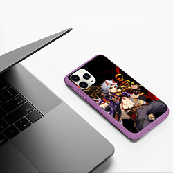 Чехол iPhone 11 Pro матовый GENSHIN IMPACT ИТТО АРАТАКИ, цвет: 3D-фиолетовый — фото 2