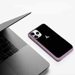 Чехол iPhone 11 Pro матовый Silver Star Style, цвет: 3D-сиреневый — фото 2