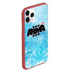 Чехол iPhone 11 Pro матовый ARMA 3 НОВОГОДНЯЯ, цвет: 3D-красный — фото 2