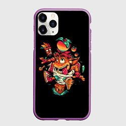 Чехол iPhone 11 Pro матовый CRASH BANDICOOT ЛИС