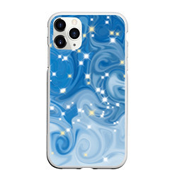 Чехол iPhone 11 Pro матовый Голубая метелица