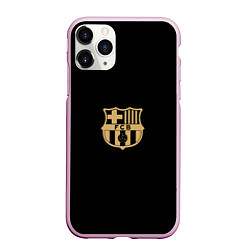 Чехол iPhone 11 Pro матовый Golden Barca, цвет: 3D-розовый