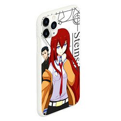 Чехол iPhone 11 Pro матовый Врата Штейна SteinsGate, цвет: 3D-белый — фото 2