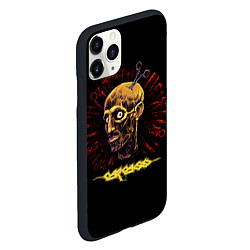 Чехол iPhone 11 Pro матовый Carcass, Necroticism, цвет: 3D-черный — фото 2