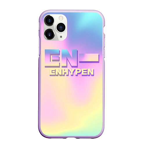 Чехол iPhone 11 Pro матовый EN- ENHYPEN / 3D-Сиреневый – фото 1