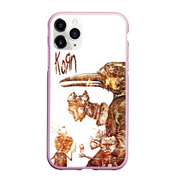 Чехол iPhone 11 Pro матовый Untitled - Korn, цвет: 3D-розовый