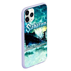 Чехол iPhone 11 Pro матовый World War Live: Battle of the Baltic Sea - Sabaton, цвет: 3D-светло-сиреневый — фото 2