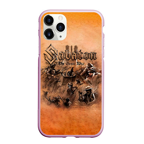 Чехол iPhone 11 Pro матовый The Great War - Sabaton / 3D-Розовый – фото 1