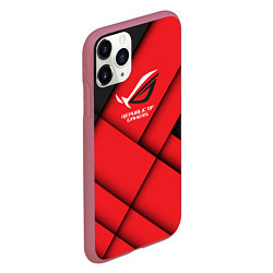 Чехол iPhone 11 Pro матовый ROG - republic of gamers, цвет: 3D-малиновый — фото 2