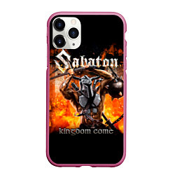 Чехол iPhone 11 Pro матовый Kingdom Come - Sabaton, цвет: 3D-малиновый