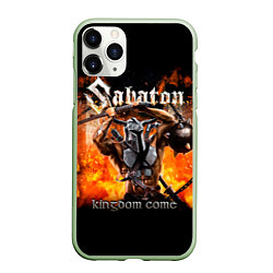 Чехол iPhone 11 Pro матовый Kingdom Come - Sabaton, цвет: 3D-салатовый