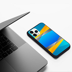 Чехол iPhone 11 Pro матовый Резкая Абстракция, цвет: 3D-черный — фото 2