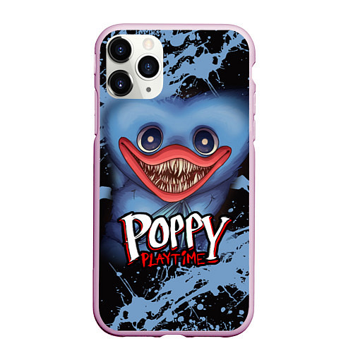 Чехол iPhone 11 Pro матовый POPPY PLAYTIME: HUGGY / 3D-Розовый – фото 1