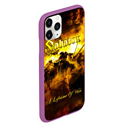 Чехол iPhone 11 Pro матовый A Lifetime of War - Sabaton, цвет: 3D-фиолетовый — фото 2