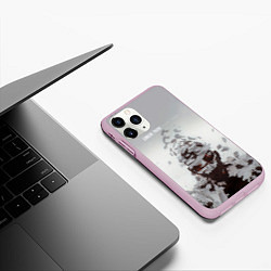 Чехол iPhone 11 Pro матовый Living Things - Linkin Park, цвет: 3D-розовый — фото 2
