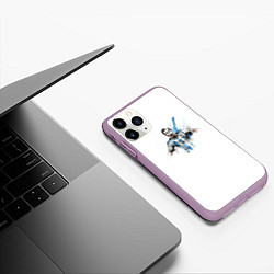 Чехол iPhone 11 Pro матовый Messi Argentina Team, цвет: 3D-сиреневый — фото 2